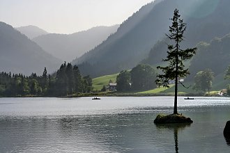 Bergsee Kunstdruck 